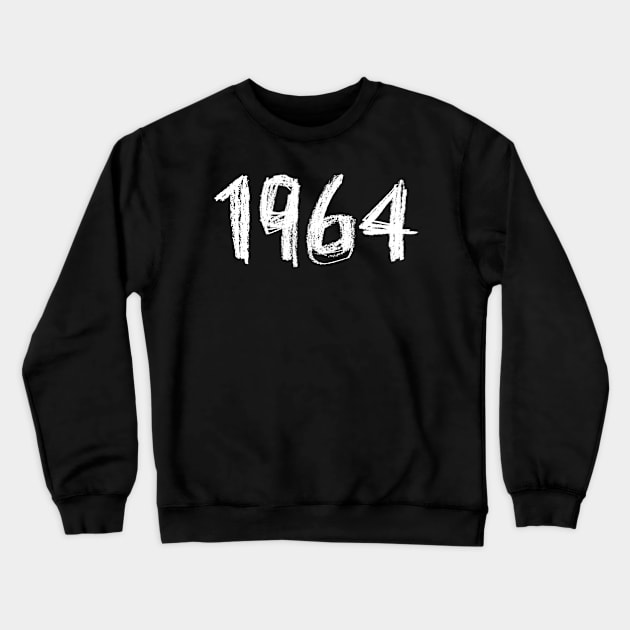1964 Birthday, Birth Year 1964, Born in 1964 Crewneck Sweatshirt by badlydrawnbabe